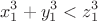 $$x_1^3 + y_1^3 < z_1^3$$