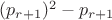 $(p_{r+1})^2-p_{r+1}$