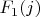 $F_1(j)$