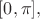 $[0,\pi],$