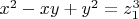 $x^2-xy+y^2=z_1^3$