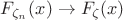 $F_{\zeta_n}(x) \rightarrow F_{\zeta}(x)$