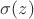 $\sigma(z)$