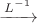 $\xrightarrow[]{L^{-1}}$