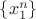 $\{x_1^n\}$
