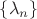 $\{\lambda_n\}$ $\{\lambda_n\}$