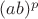 $(ab)^p$