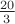 $\frac{20}{3}$
