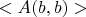 $<A(b,b)>$