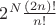 $2^N \frac{(2n)!}{n!}$