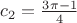 $c_2=\frac{3\pi-1}{4}$ $c_2=\frac{3\pi-1}{4}$