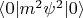 $\langle 0 | m^2 \psi^2 | 0 \rangle$
