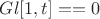 $Gl[1, t] == 0$