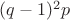 $(q-1)^2p$