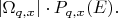 $|\Omega_{q,x}|\cdot P_{q,x}(E).$