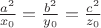 $\frac{{a}^{2}}{{x}_{0}}=\frac{{b}^{2}}{{y}_{0}}=\frac{{c}^{2}}{{z}_{0}}$