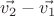 $\vec{v_2}-\vec{v_1}$
