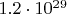 $1.2\cdot10^{29}$