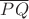 $\overline{PQ}$