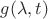 $g(\lambda, t)$