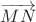 $\overrightarrow{MN}$