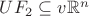 $UF_2\subseteq v\mathbb R^n$