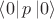 $\left\langle0\right\rvert p \left\lvert 0\right\rangle$