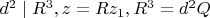 $d^2\mid R^3, z=Rz_1, R^3=d^2Q$