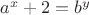 $a^x+2=b^y$