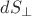 $d S_{\perp}$