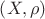 $\left( {X,\rho } \right)$