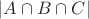 $|A \cap B \cap C|$