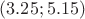 $(3.25; 5.15)$