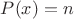 $P(x)=n$