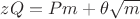 $zQ=Pm+\theta\sqrt{m}$
