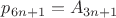 $p_{6n+1}=A_{3n+1}$