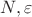 $N,\varepsilon$