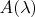$A(\lambda)$