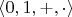 $\langle 0,1, +, \cdot \rangle$