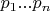 $p_{1}...p_{n}$