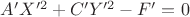 $A'X'^2+C'Y'^2-F'=0$