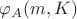$\varphi_A(m,K)$