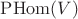 $\operatorname{PHom}(V)$