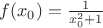 $f(x_0)=\frac{1}{x_0^2+1}$