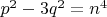 $p^2-3q^2=n^4$