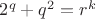 $2^q+q^2=r^k$