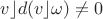 $v\rfloor{d(v\rfloor\omega})\ne0$