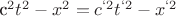 c^2t^2-x^2= c^{‘2}t^{‘2}-x^{‘2} c^2t^2-x^2= c^{‘2}t^{‘2}-x^{‘2}