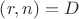$\left( r, n \right) = D$