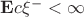 $\mathbf{E}c\xi^{-} <\infty$